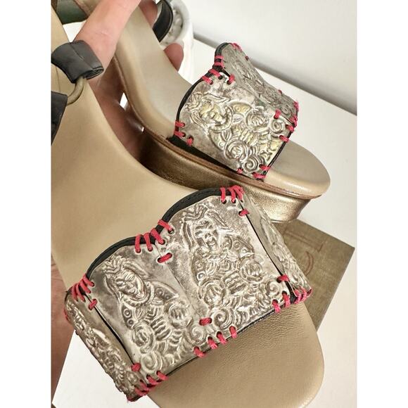 Vivienne Tam Size 8 Buddha Platform Heels - Picture 3 of 6